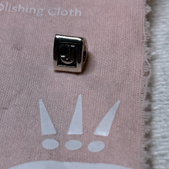 Pandora Silver J Charm - Picture 2 of 2